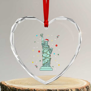 Statue Of Liberty Six Seven Meme Heart Crystal Glass Ornament Gen Alpha 67 Trend Christmas Gift TS12 Transparent Glass 3'' Heart Print Your Wear