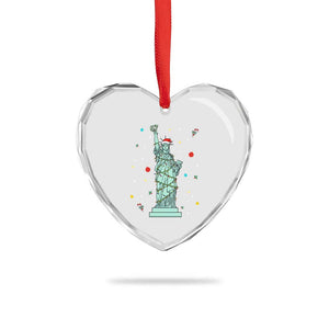 Statue Of Liberty Six Seven Meme Heart Crystal Glass Ornament Gen Alpha 67 Trend Christmas Gift TS12 Print Your Wear