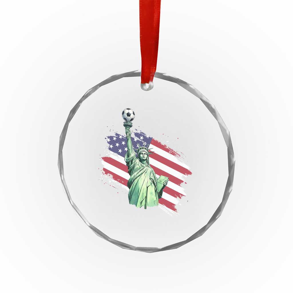 Statue Of Liberty Soccer Lover Crystal Glass Ornament New Yorker Fan Gift TS12 Print Your Wear