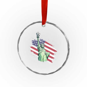 Statue Of Liberty Soccer Lover Crystal Glass Ornament New Yorker Fan Gift TS12 Print Your Wear