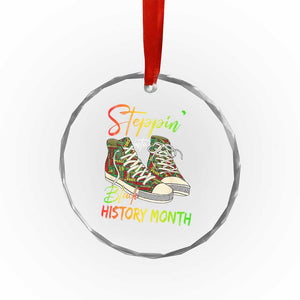Stepping Into Black History Month Crystal Glass Ornament Sneakers TS02 Print Your Wear