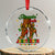 Stepping Into Juneteenth Crystal Glass Ornament Afro Diva High with African Pride - Print Your Wear