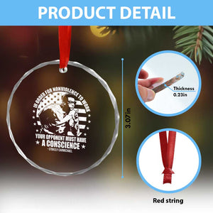 Stokely Carmichael Quote Crystal Glass Ornament In Order For Nonviolence To Work Your Opponent Must Have A Conscience TS11 Print Your Wear