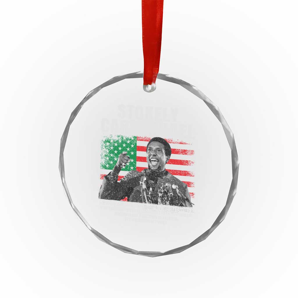 Stokely Carmichael Quote Crystal Glass Ornament Racism Is Not A Question Of Attitude It's A Question Of Power TS11 Print Your Wear