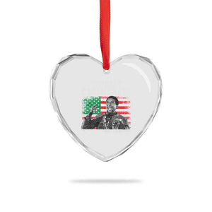 Stokely Carmichael Quote Heart Crystal Glass Ornament Racism Is Not A Question Of Attitude It's A Question Of Power TS11 Print Your Wear