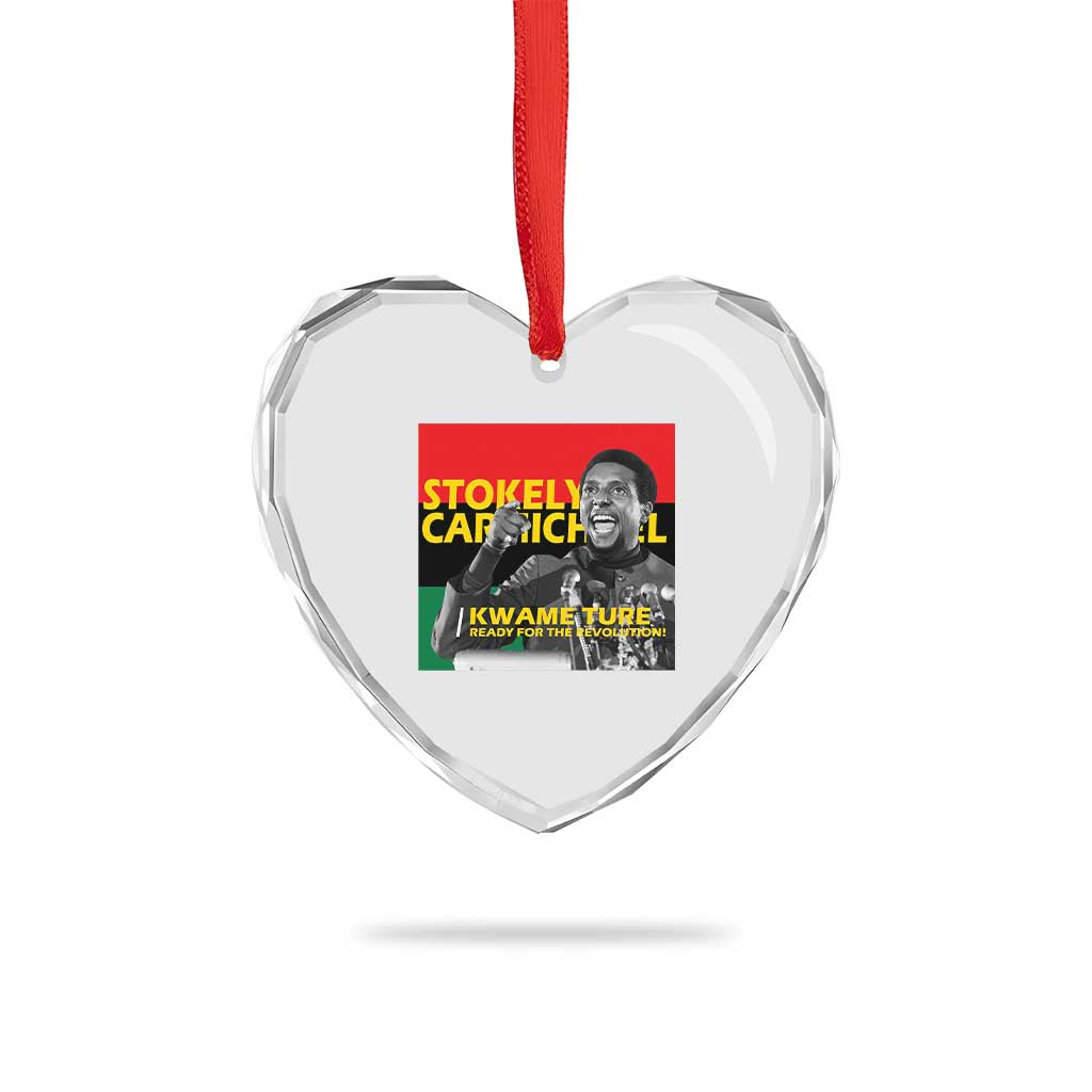 Stokely Carmichael Quote Heart Crystal Glass Ornament Ready For The Revolution Black History Month TS11 Print Your Wear