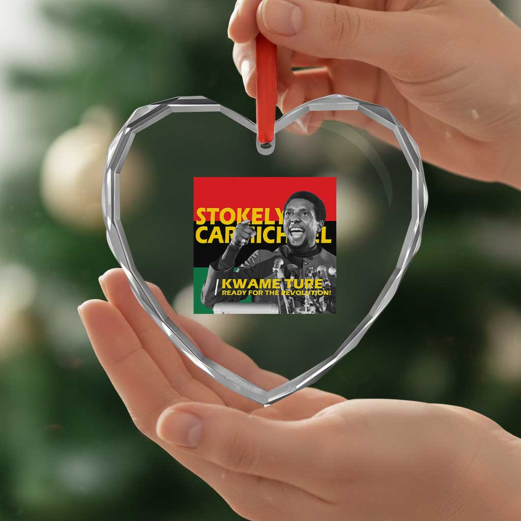 Stokely Carmichael Quote Heart Crystal Glass Ornament Ready For The Revolution Black History Month TS11 Print Your Wear