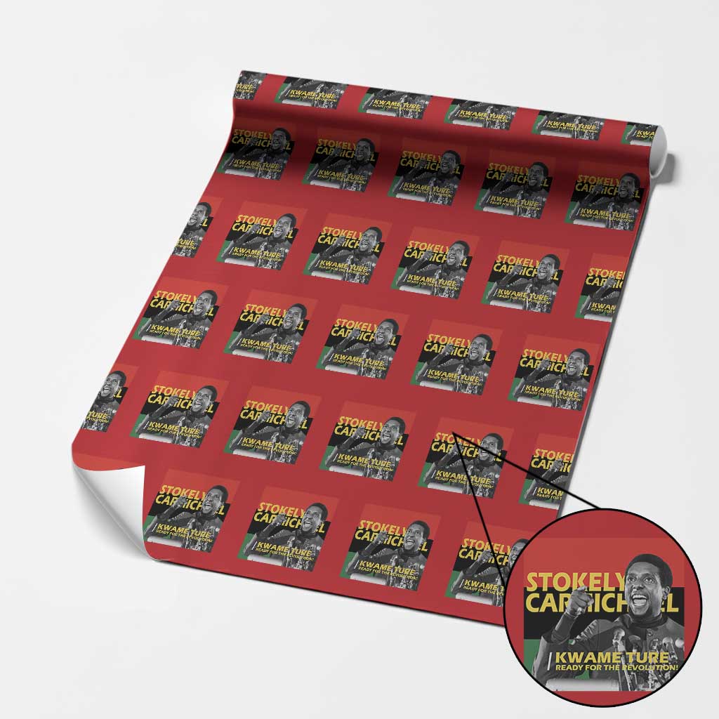 Stokely Carmichael Quote Wrapping Paper Roll Ready For The Revolution Black History Month TS11 Red Print Your Wear