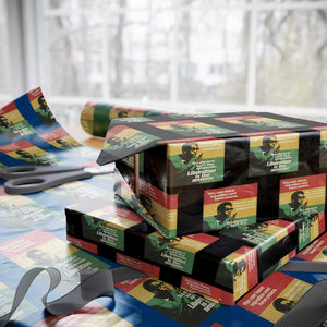 Stokely Carmichael Quote Wrapping Paper Roll You Can Have Injustice And Have Peace And Be Enslaved TS11 Black Print Your Wear