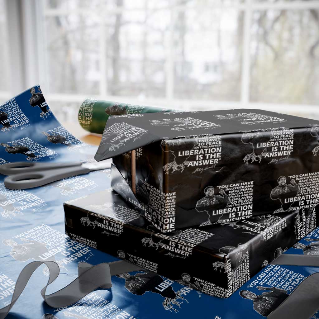 Stokely Carmichael Quote Wrapping Paper Roll You Can Have Injustice And Have Peace And Be Enslaved Black History Month TS11 Black Print Your Wear