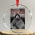 Stop MMIW Crystal Glass Ornament I Wear Red For My Sister Native American - Print Your Wear