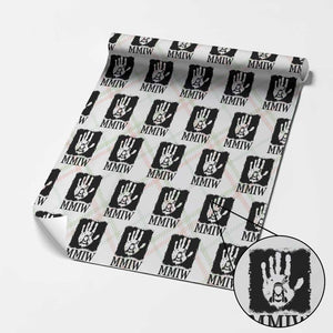 Stop MMIW Wrapping Paper Roll Voices For Stolen Sisters Red Handprint Graphic TS12 Christmas Plaid Print Your Wear