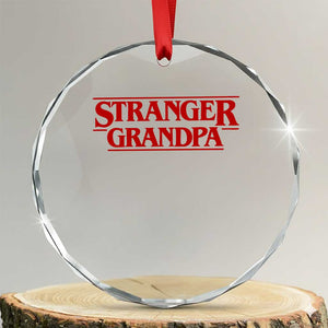 Stranger Grandpa Crystal Glass Ornament Funny Grandfather Movie Gift TS11 Transparent Glass 3'' Circle Print Your Wear