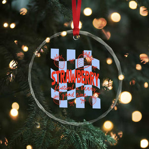 Strawberry Festival Crystal Glass Ornament 1968 A Berry Good Time Summer TS14 Print Your Wear