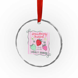 Strawberry Festival Crystal Glass Ornament Summer Fruit Vibes TS14 Print Your Wear
