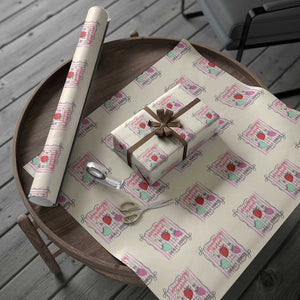 Strawberry Festival Wrapping Paper Roll Summer Fruit Vibes TS14 Beige Print Your Wear