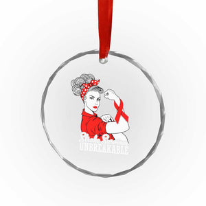 Stroke Survivor Unbreakable Crystal Glass Ornament Stroke Awareness Gift TS11 Print Your Wear