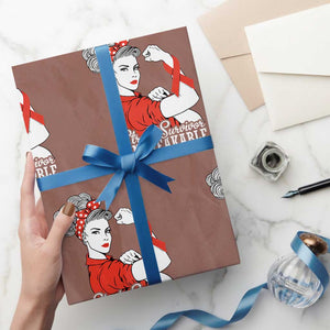 Stroke Survivor Unbreakable Wrapping Paper Roll Stroke Awareness Gift TS11 Mocha Print Your Wear