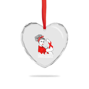 Stroke Survivor Unbreakable Heart Crystal Glass Ornament Stroke Awareness Gift TS11 Print Your Wear