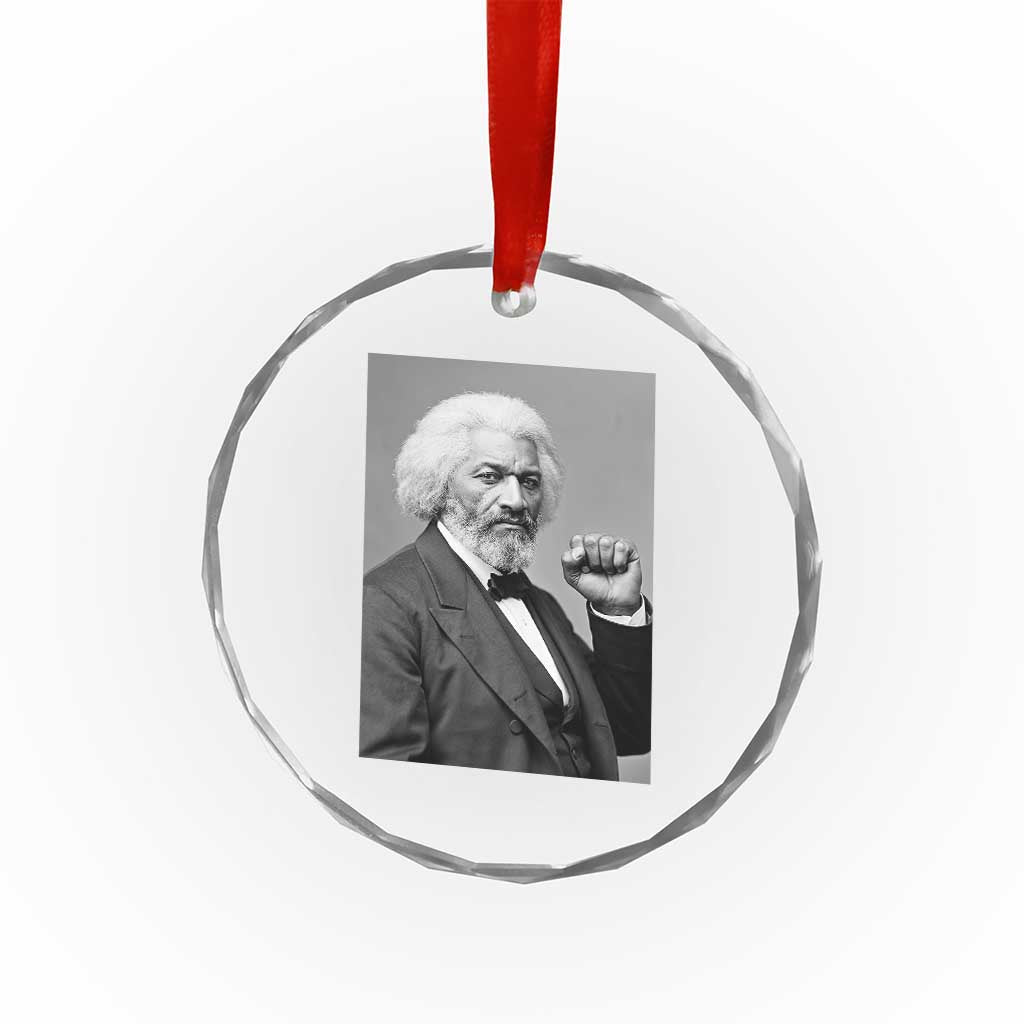 Strong Black History Leader Crystal Glass Ornament Frederick Douglass Empowerment TS12 Print Your Wear