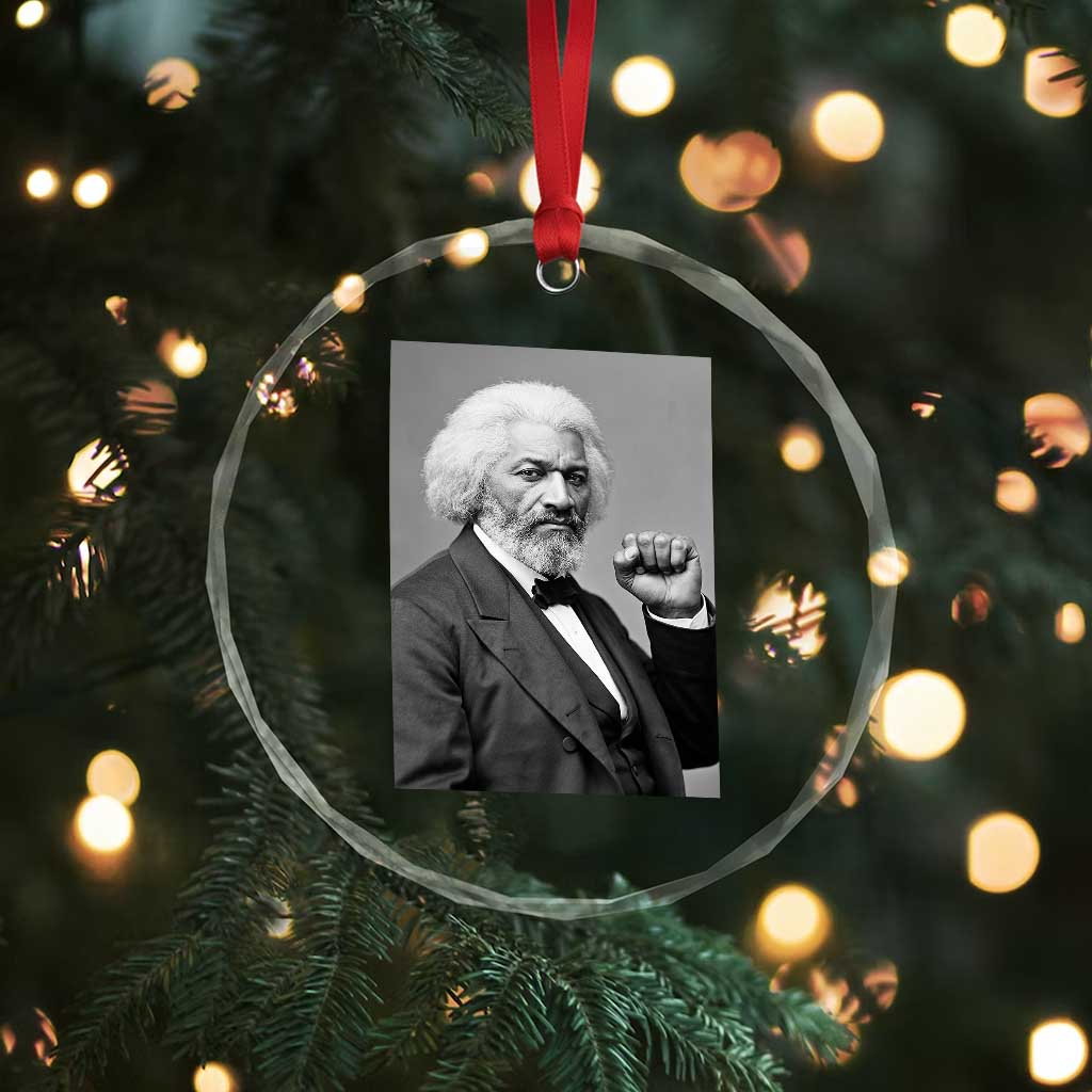 Strong Black History Leader Crystal Glass Ornament Frederick Douglass Empowerment TS12 Print Your Wear