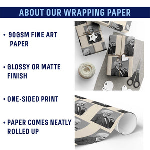 Strong Black History Leader Wrapping Paper Roll Frederick Douglass Empowerment TS12 Print Your Wear