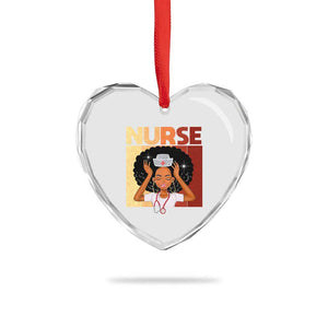 Strong Black Nurse Heart Crystal Glass Ornament Black History Medical Professional Gift TS12 Print Your Wear
