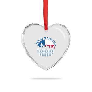 Strong Texas Heart Crystal Glass Ornament Retro Flag Resilient Texans Pride TS02 Print Your Wear