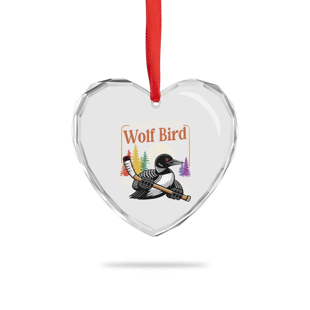 Stupid Canadian Wolf Bird Heart Crystal Glass Ornament Retro Romance Hockey LGBT Book Movie Fans TS10 Print Your Wear
