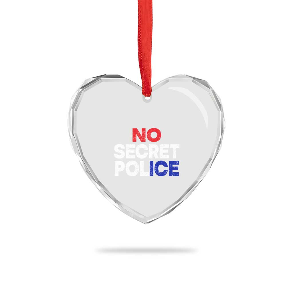Subtle Abolish Ice Heart Crystal Glass Ornament No Secret Police TS10 Print Your Wear