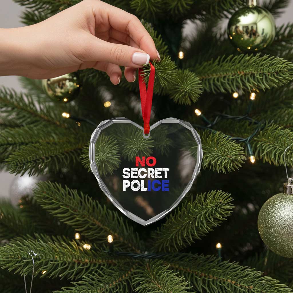 Subtle Abolish Ice Heart Crystal Glass Ornament No Secret Police TS10 Print Your Wear