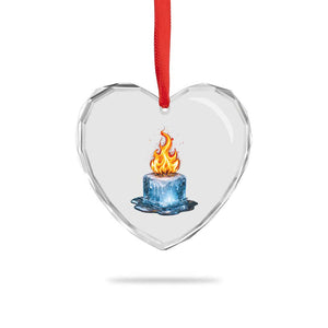 Subtle Anti Ice Heart Crystal Glass Ornament Ice Melting Satire Political Humor TS10 Print Your Wear