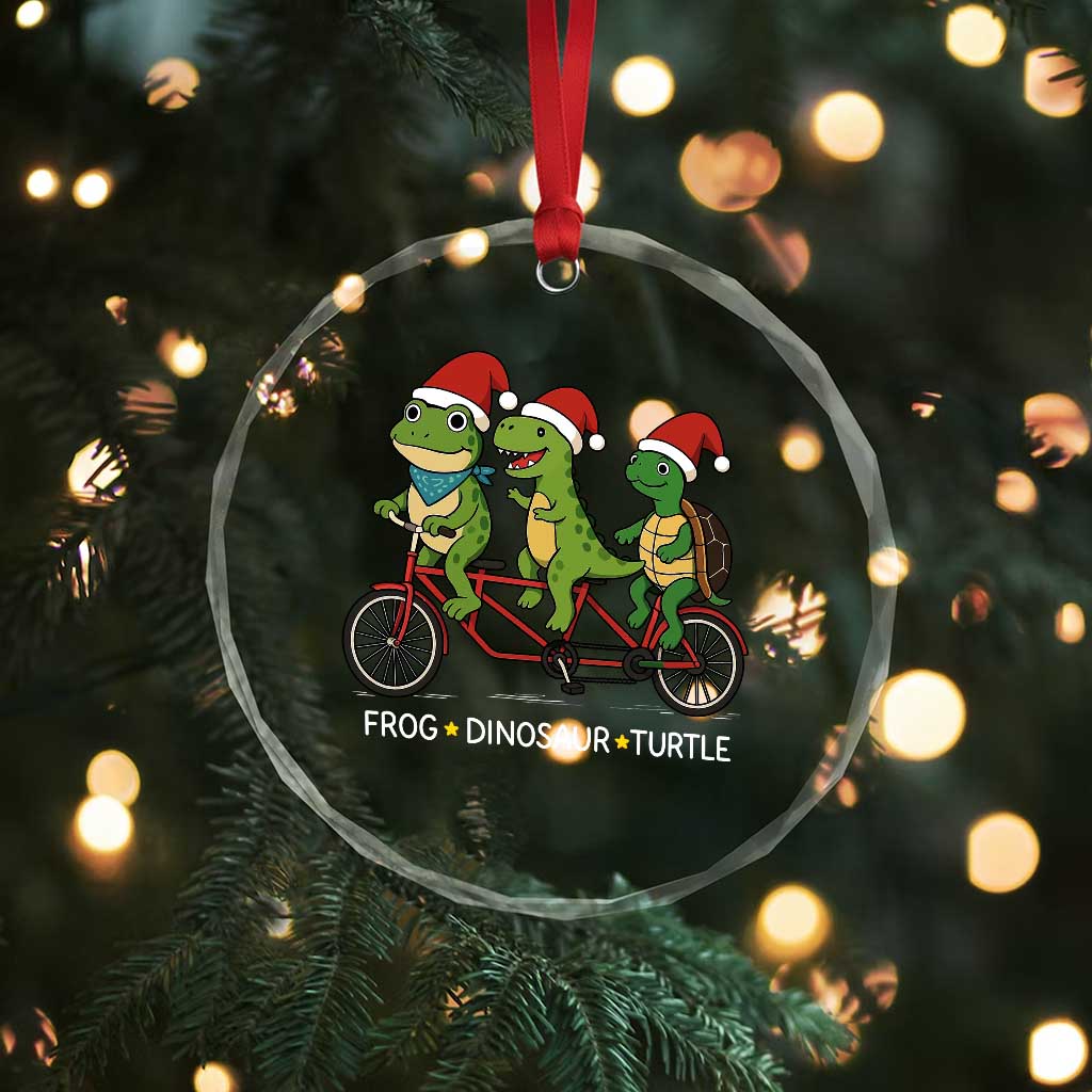 Subtle FDT Christmas Crystal Glass Ornament Frog Dinosaur Turtle Political Satire TS10 Print Your Wear