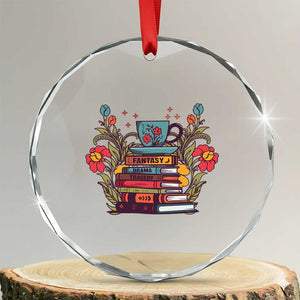 Subtle FDT Crystal Glass Ornament Fantasy Drama Tragedy Book Lover TS02 Transparent Glass 3'' Circle Print Your Wear