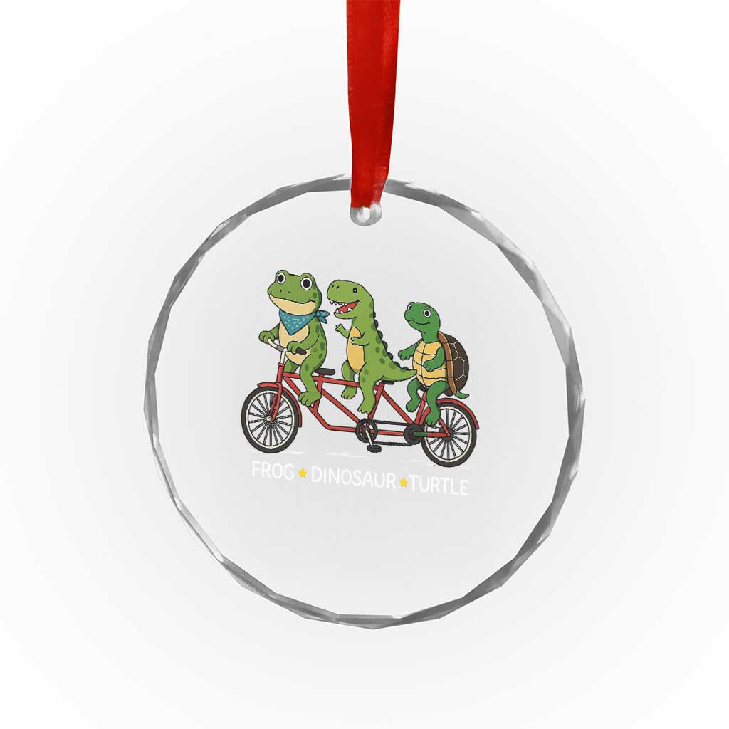 Subtle FDT Crystal Glass Ornament Frog Dinosaur Turtle Political Satire TS10 Print Your Wear