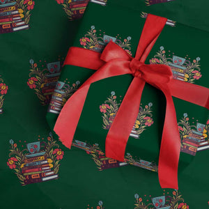 Subtle FDT Wrapping Paper Roll Fantasy Drama Tragedy Book Lover TS02 Green Print Your Wear
