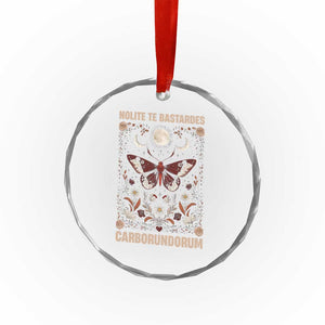 Subtle Feminist Crystal Glass Ornament Women's Rights Dont Let The Bastards Grind You Down TS10 Print Your Wear