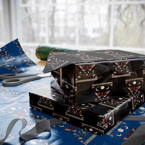 Subtle Feminist Wrapping Paper Roll Women's Rights Dont Let The Bastards Grind You Down TS10 Black Print Your Wear