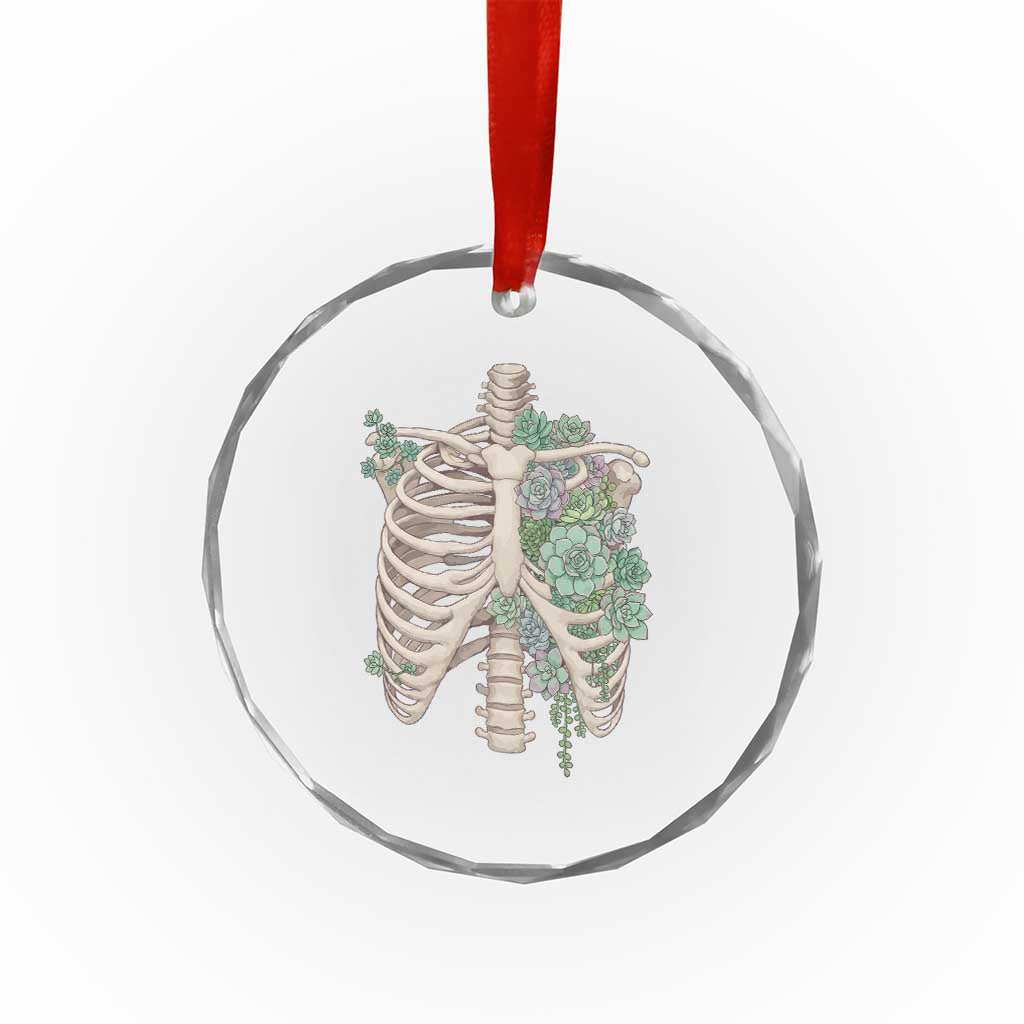 Succulent Body Skeleton Crystal Glass Ornament Creepy Plant Lover Gift TS12 Print Your Wear