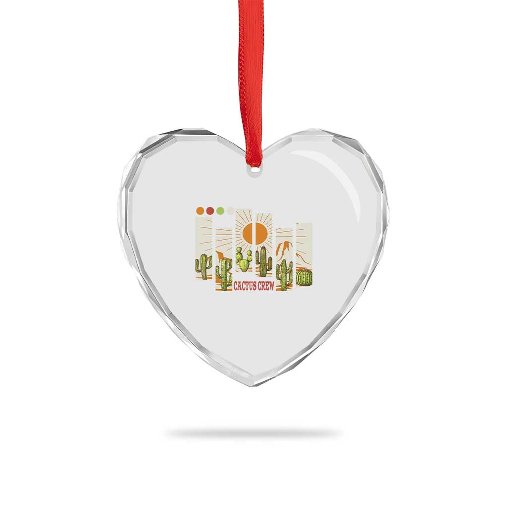 Succulent Plant Lover Gift Heart Crystal Glass Ornament Cactus Crew TS12 Print Your Wear