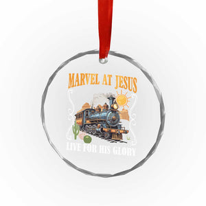 Summer VBS 2025 Crystal Glass Ornament Marvel at Jesus Live for His Glory Christian Bible Camp TS02 Print Your Wear