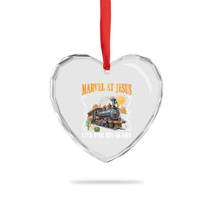 Summer VBS 2025 Heart Crystal Glass Ornament Marvel at Jesus Live for His Glory Christian Bible Camp TS02 Print Your Wear