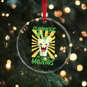 Summers Are Made For Mojitos Crystal Glass Ornament Funny Vacation Cocktail TS12 Print Your Wear