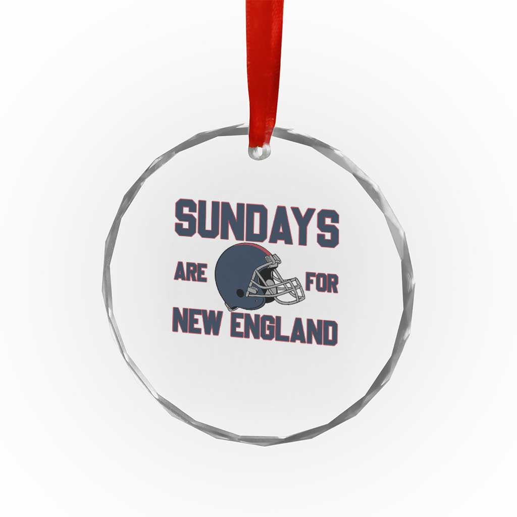 Sundays Are For NE Crystal Glass Ornament Game Day Lover Gift TS12 Print Your Wear