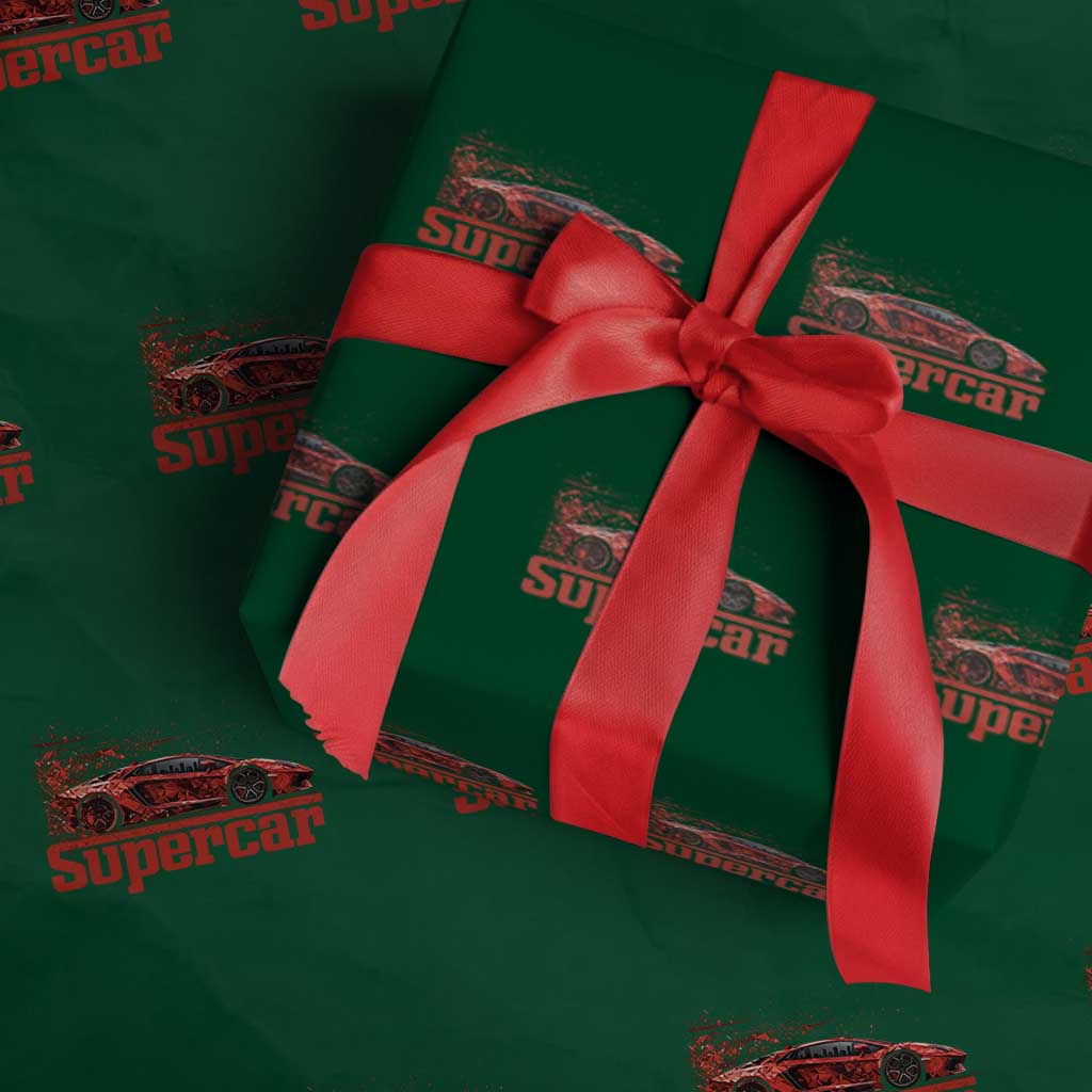 Supercar Exotic Italian Sports Car Graphic Wrapping Paper Roll