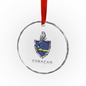 Supporting Curacao Soccer 2026 Crystal Glass Ornament Caribbean Team Pride Gift