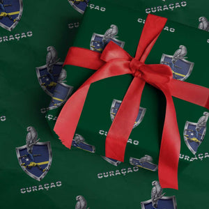 Supporting Curacao Soccer 2026 Wrapping Paper Roll Caribbean Team Pride Gift