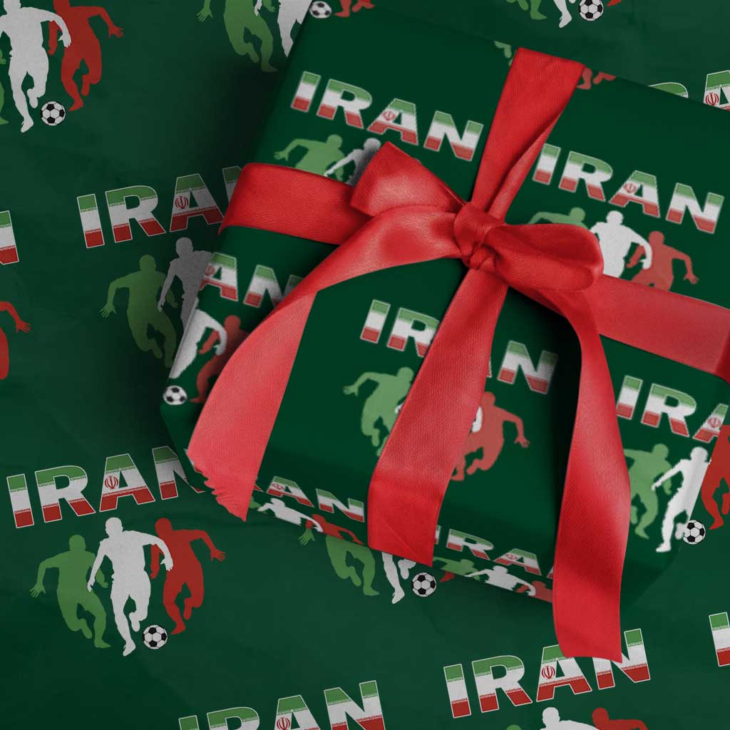 Supporting Iran Soccer Fan Wrapping Paper Roll Proud Persian Heritage Gift TS12 Green Print Your Wear