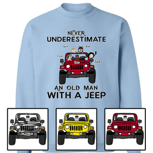 Custom JP Shirts, Never Underestimate An Old Man Old Lady With A JP Apparel, Gift For Dog Cat Lovers CTM Custom - Printyourwear