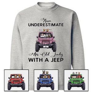 Custom JP Shirts, Never Underestimate An Old Man Old Lady With A JP Dog JP Cat Apparel CTM00 Custom - Printyourwear